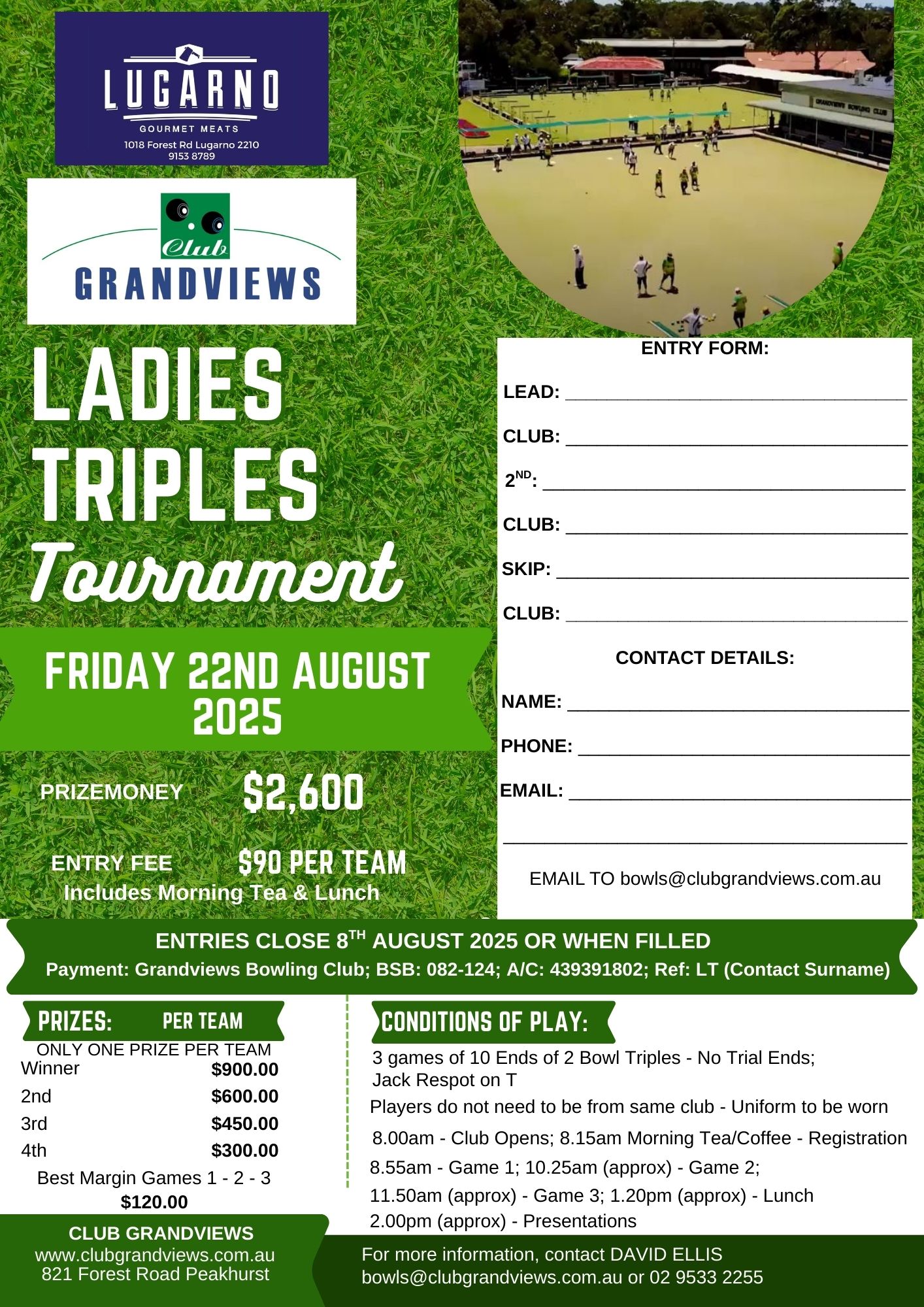 Ladies Triples flyer