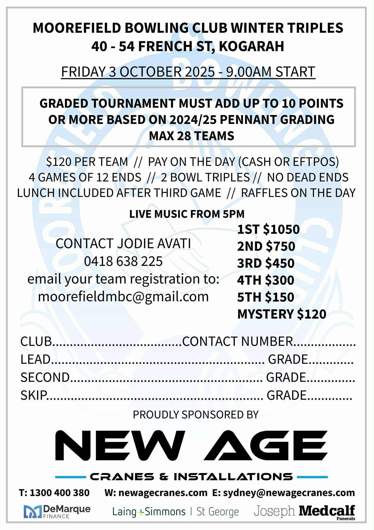 Moorefield Winter Triples flyer
