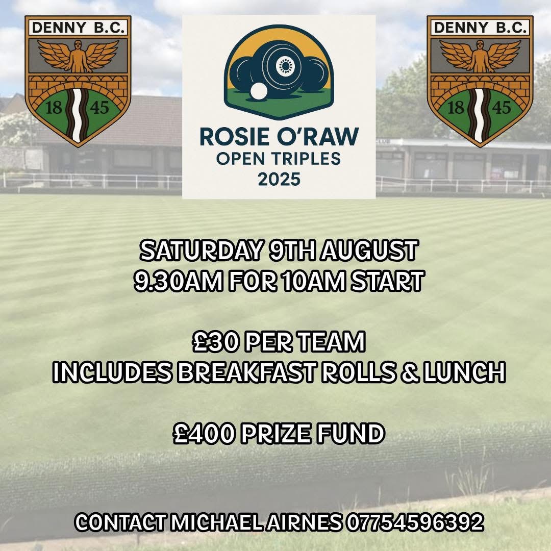 Rosie ORaw Open Triples 2025 flyer