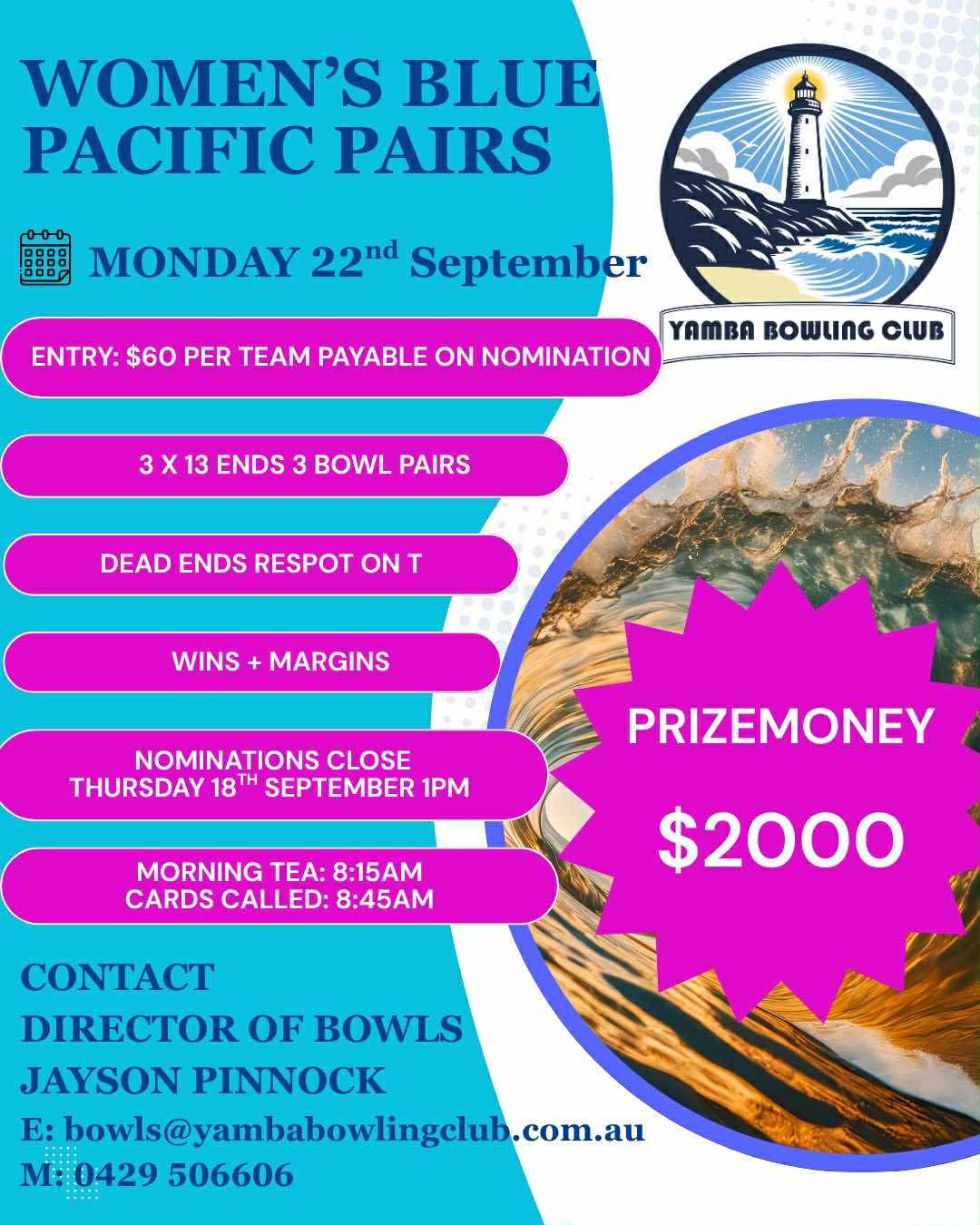 Womens Blue Pacific Pairs