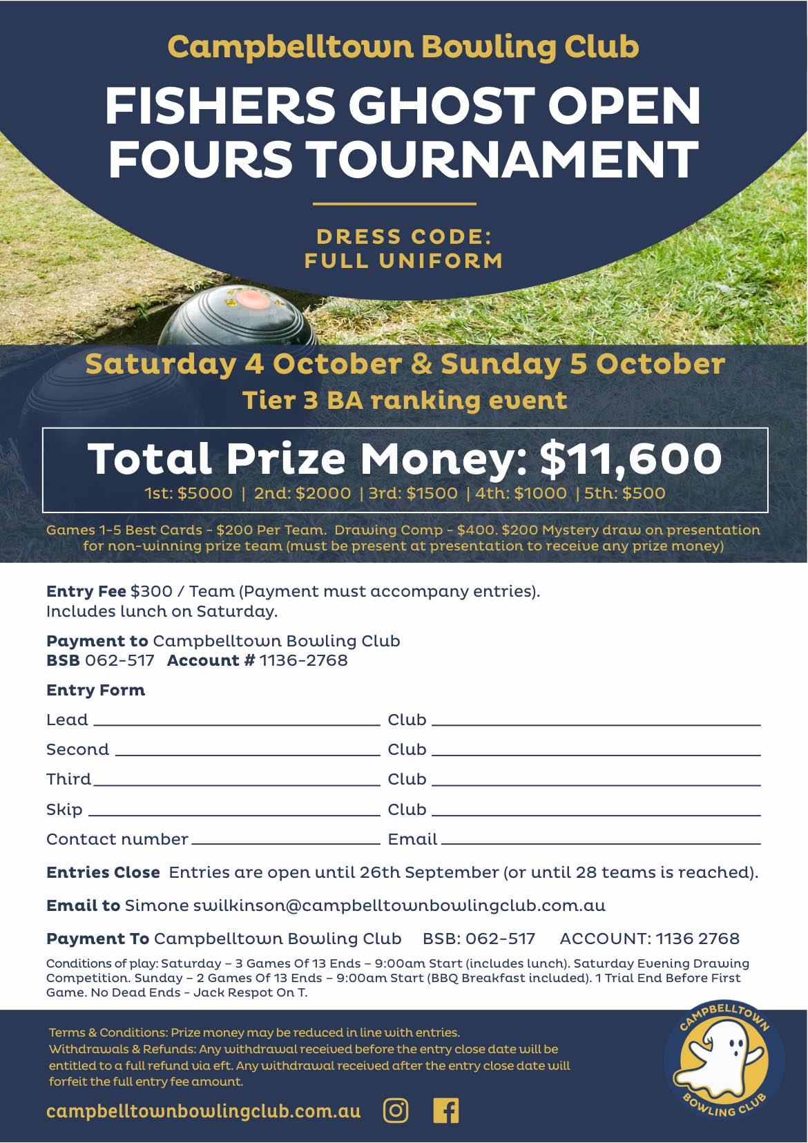Fishers Ghost Open Fours Tournament