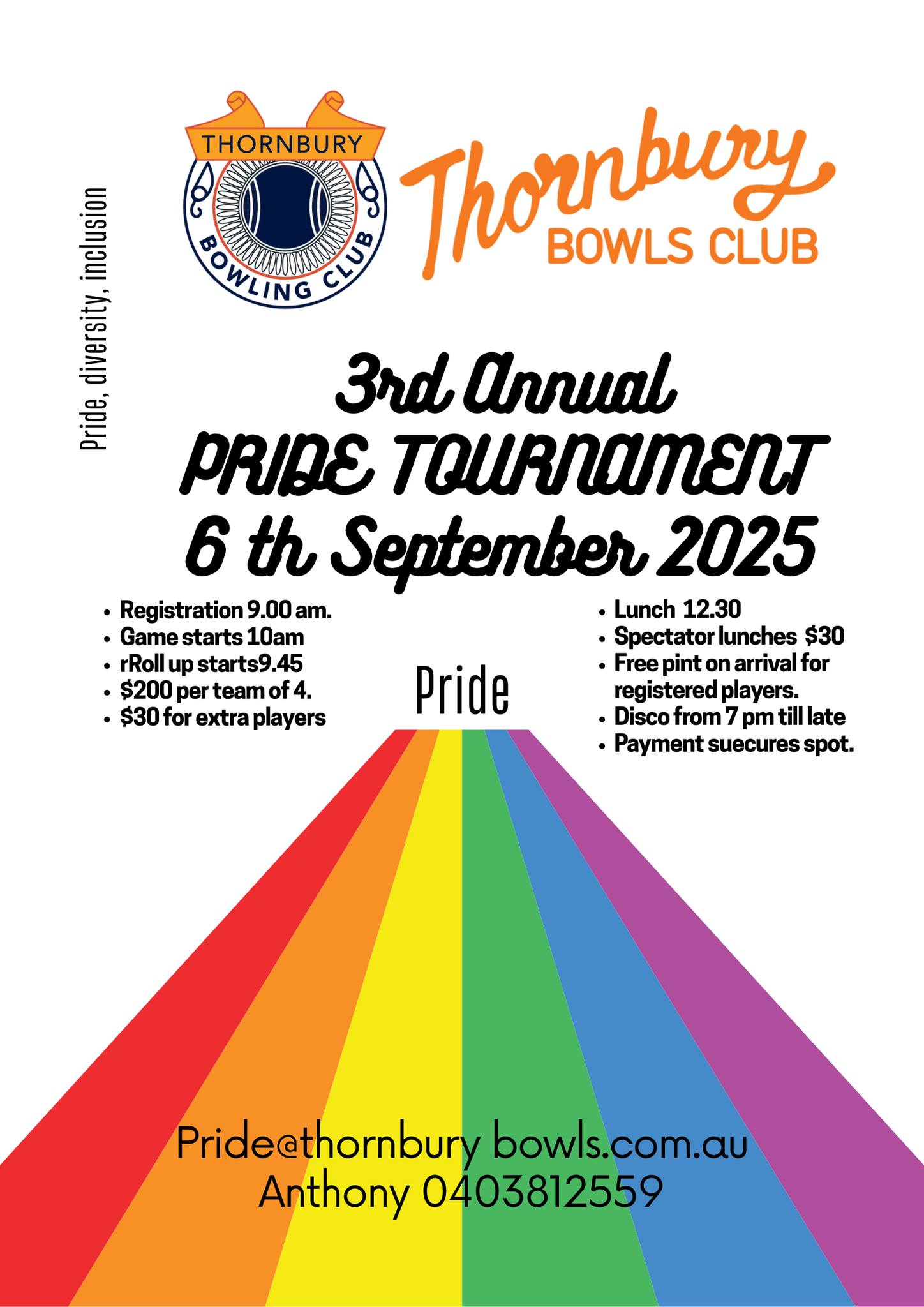 3rd Annual Pride Tournament flyer