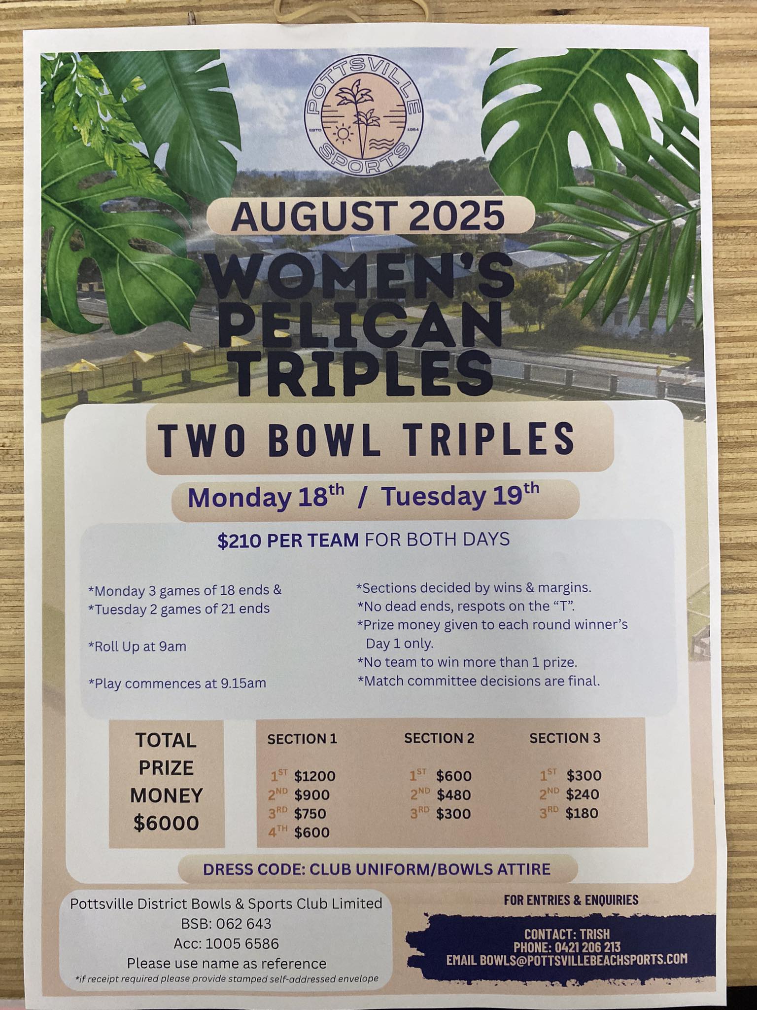 Womens Pelican Triples flyer