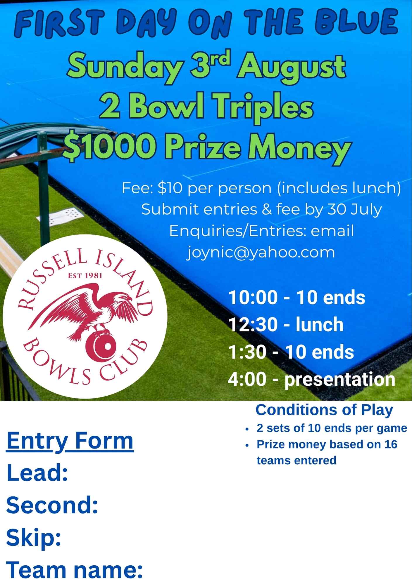 2 Bowl Triples flyer