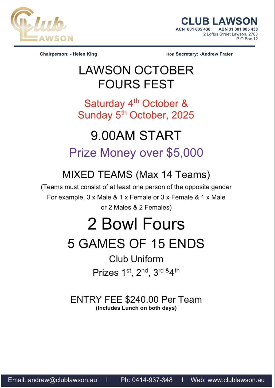October Fours Fest flyer