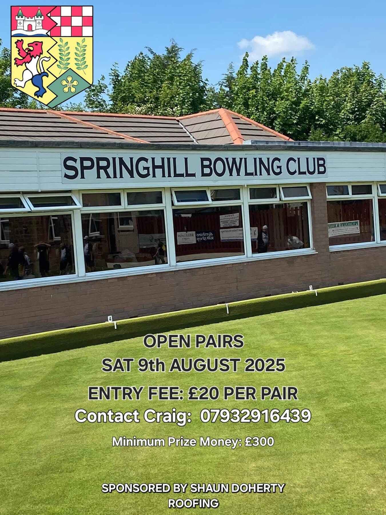 Springhill Open Pairs flyer