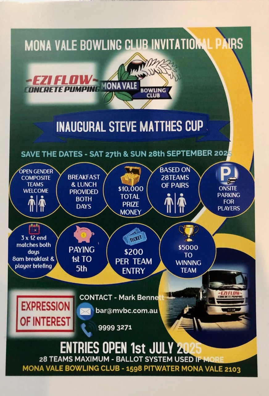 Inaugural Steve Matthes Cup flyer