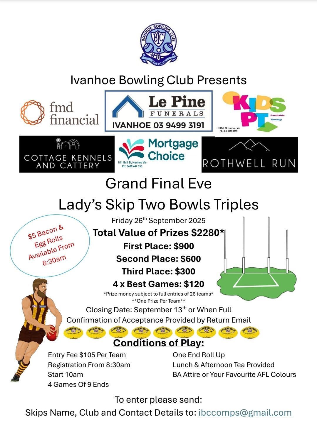 Grand Final Eve Ladys Skip