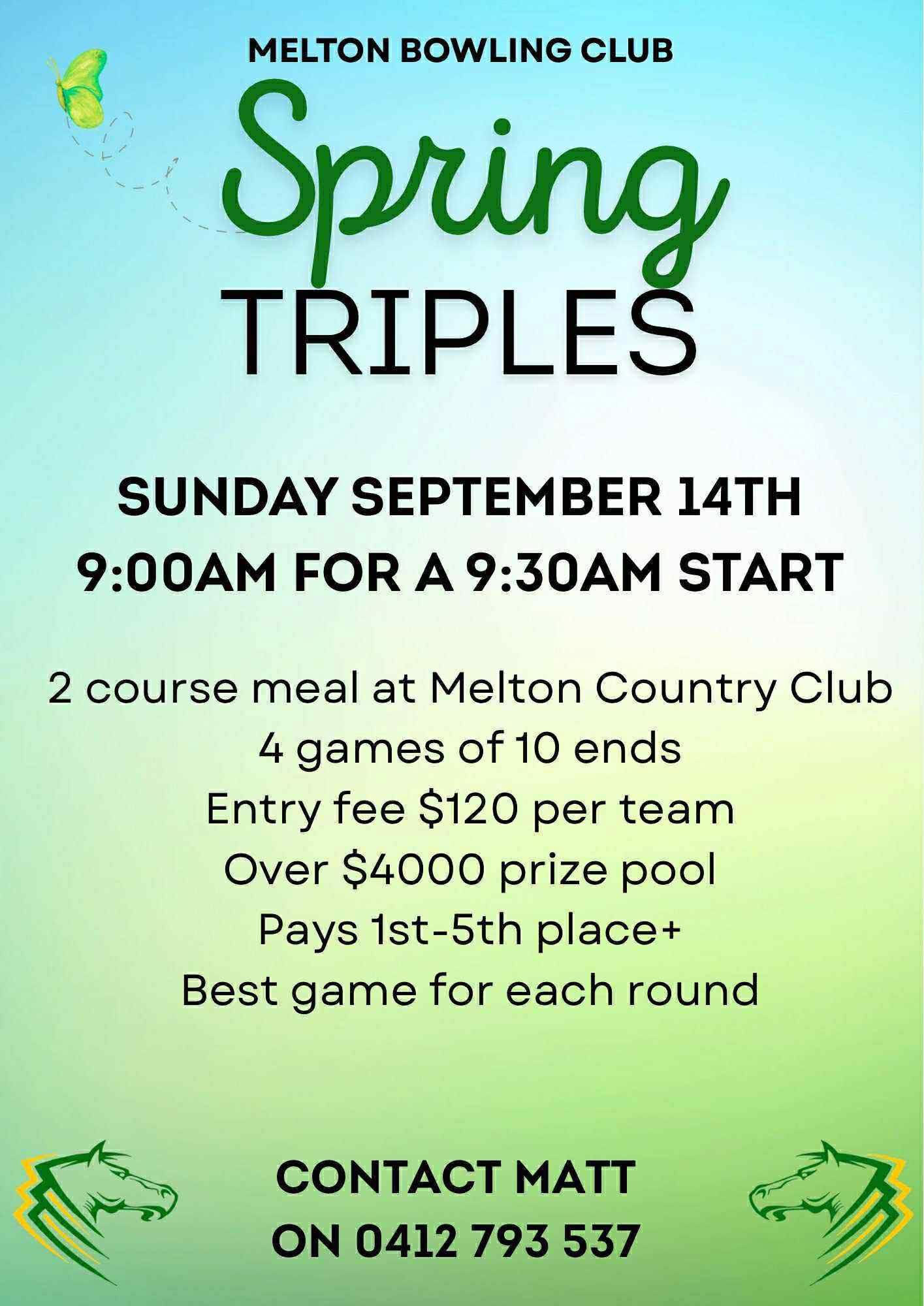 Spring Triples flyer