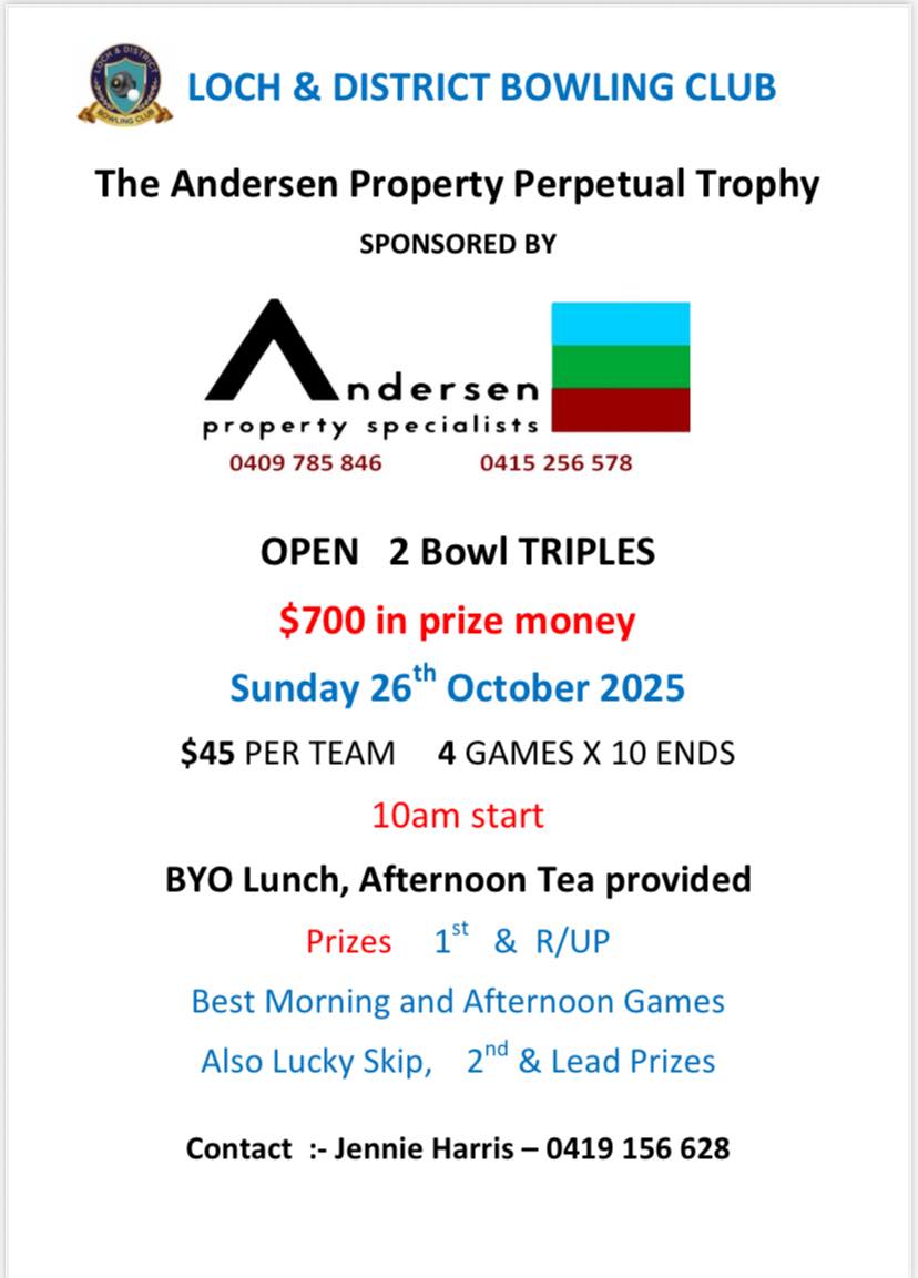 Andersen Property Trophy flyer
