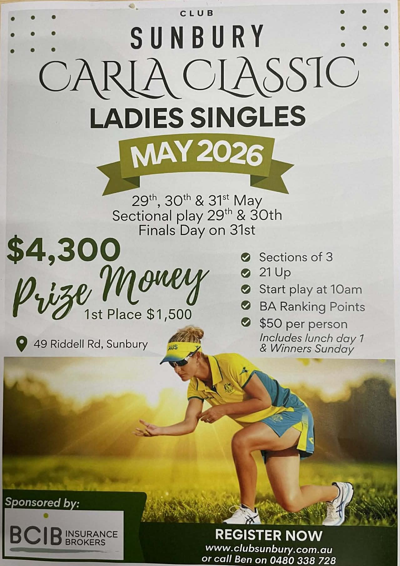 Caria Classic Ladies Singles