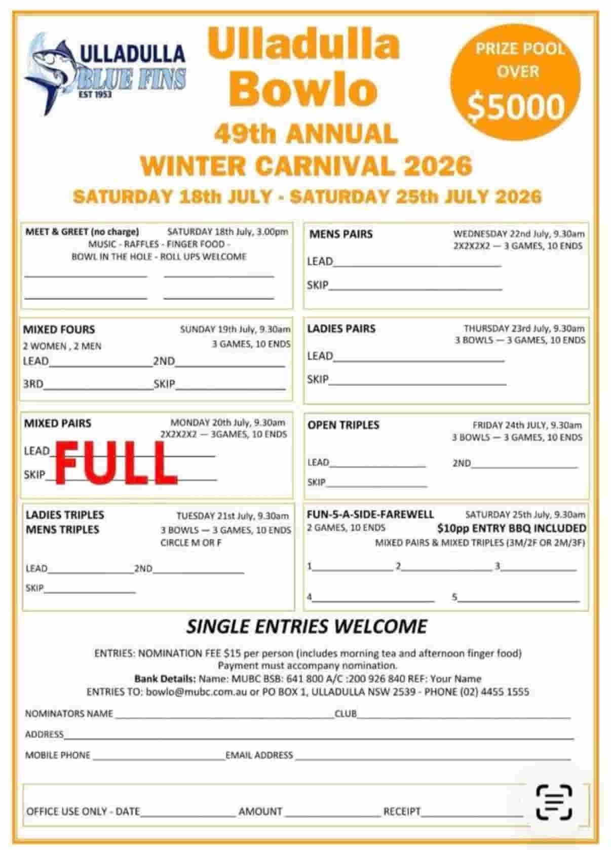 49th Annual Winter Carnival 2026 flyer