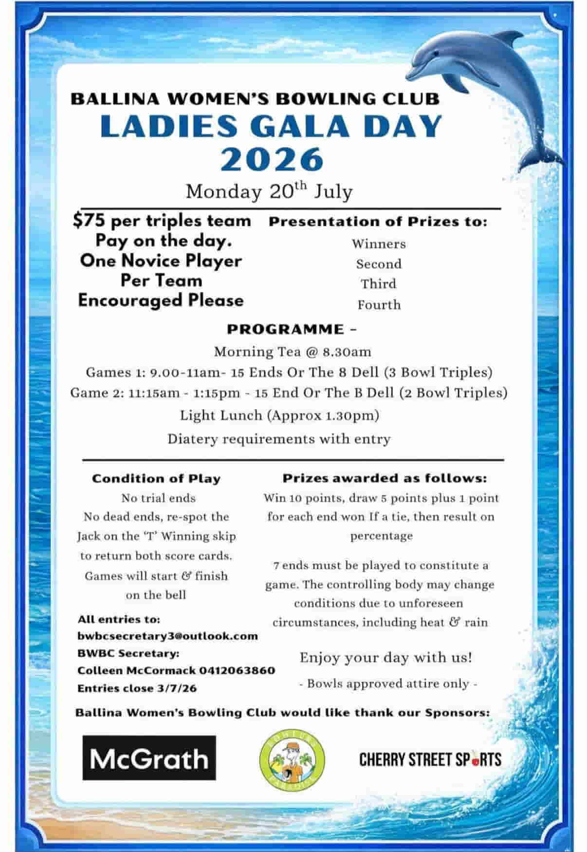 Ballina Ladies Gala Day 2026 flyer