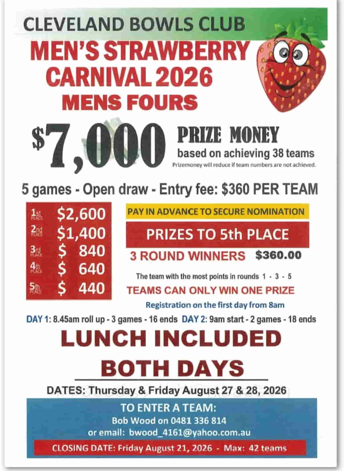 Mens Strawberry Carnival 2026