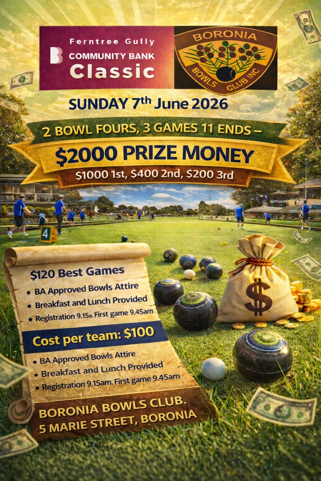 Boronia 2 Bowls Fours