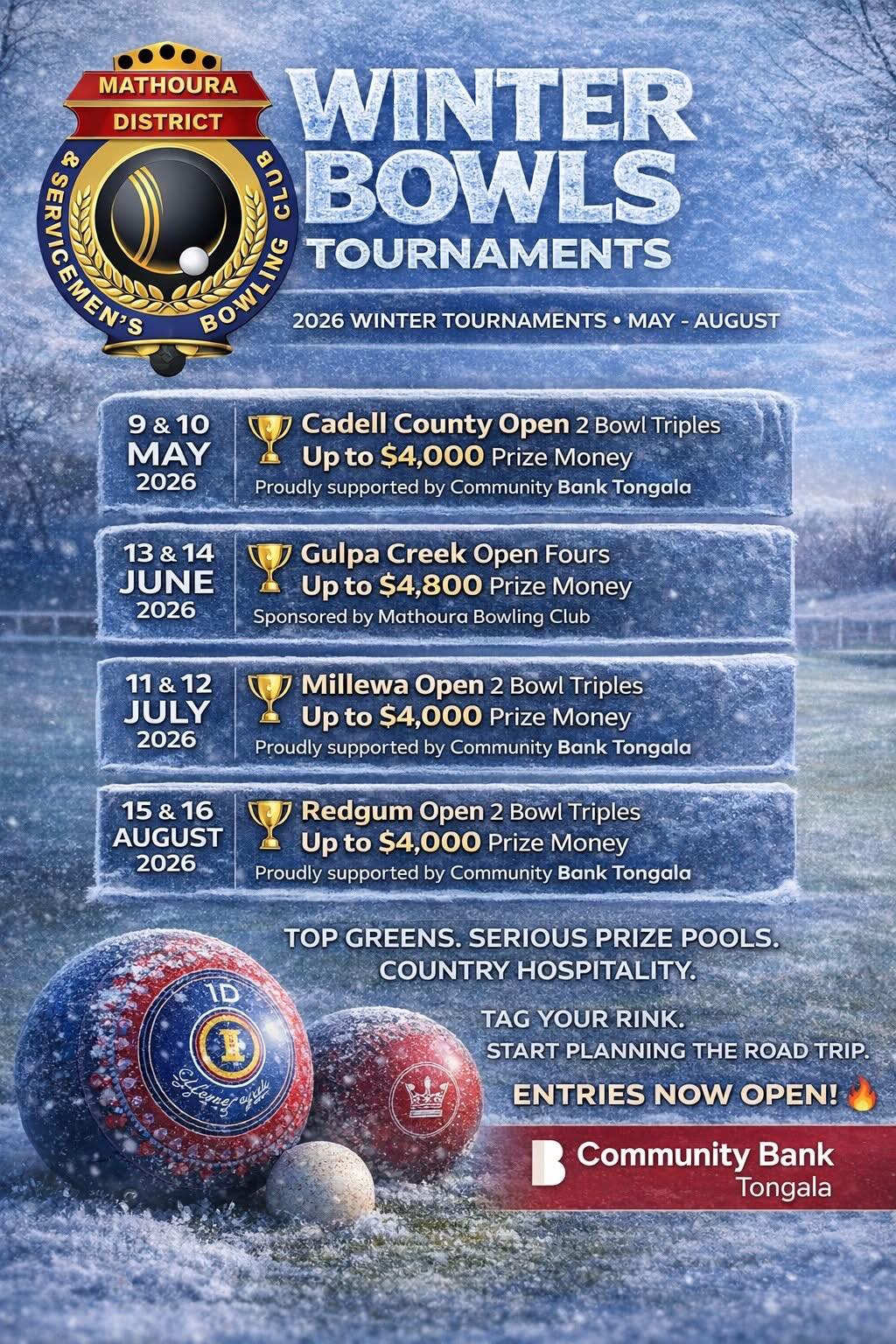 Cadell County Open 2 Bowl Triples flyer