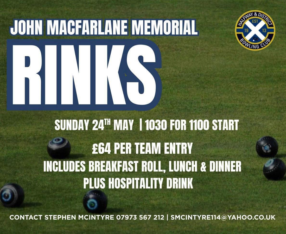 John Macfarlane Memorial Rinks flyer
