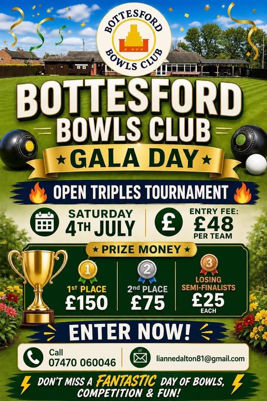 Bottesford Gala Day Open Triples flyer