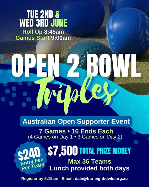 Open 2 Bowl Triples