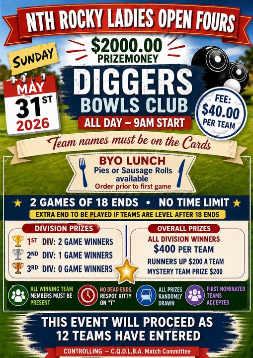 North Rocky Ladies Open Fours flyer