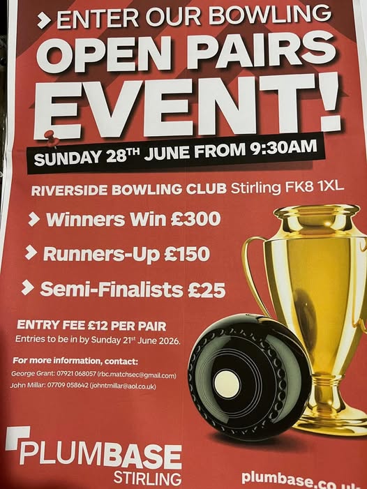 Open Pairs Event flyer