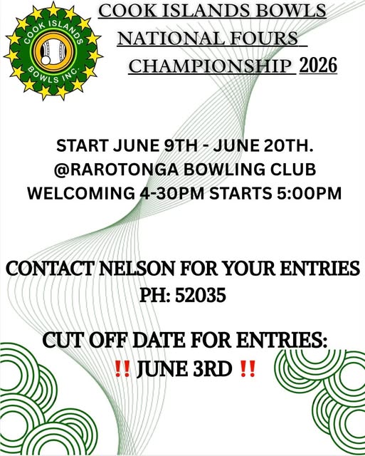 Cook Islands National Fours flyer