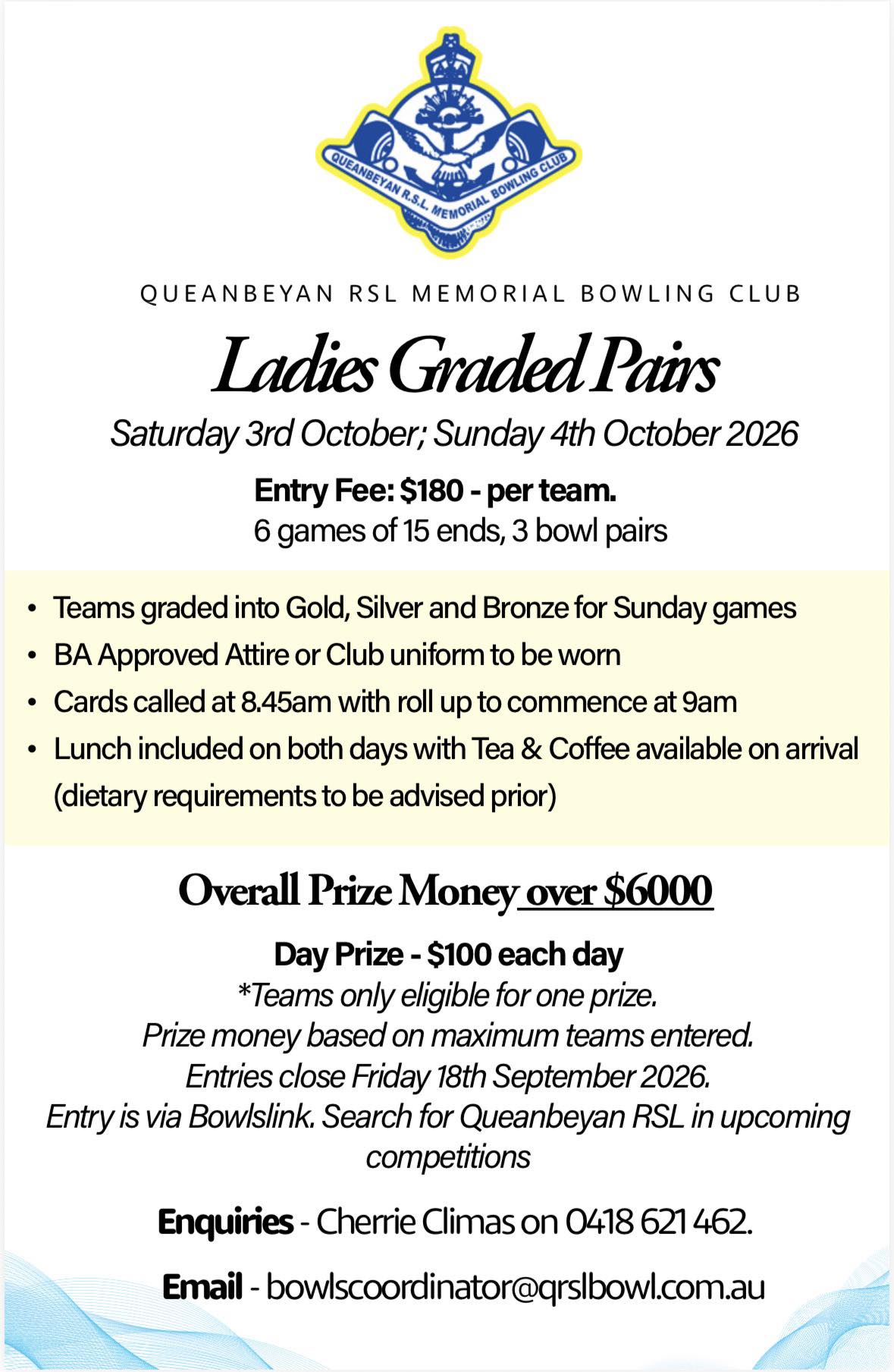 Ladies Graded pairs
