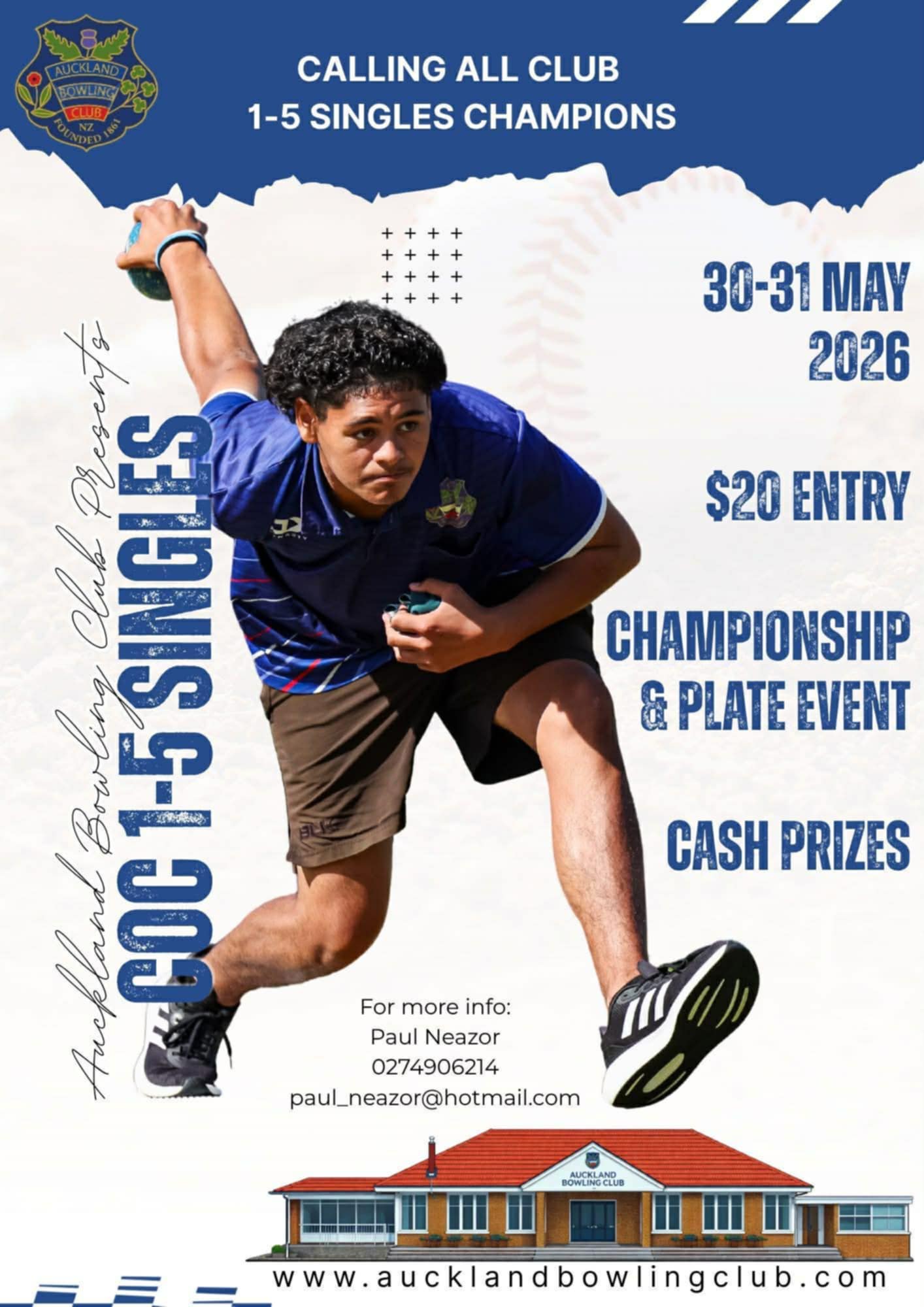 COC 1-5 Singles Champions flyer