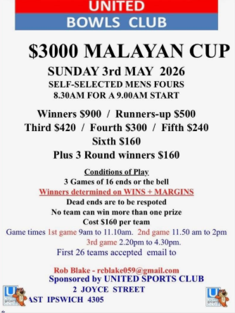 $3000 Malayan Cup