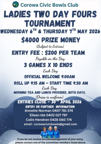 Ladies Two Day Fours Tournament