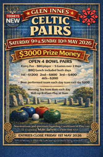 Glen Innes Celtic Pairs