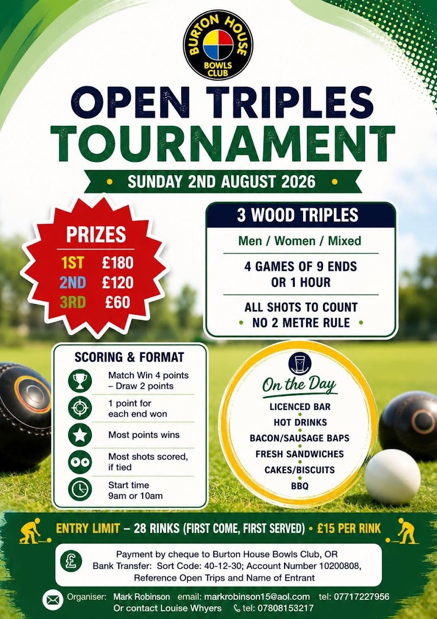 Open Triples Tournament flyer