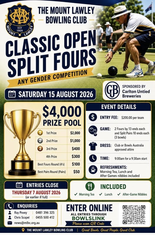 Classic Open Split Fours