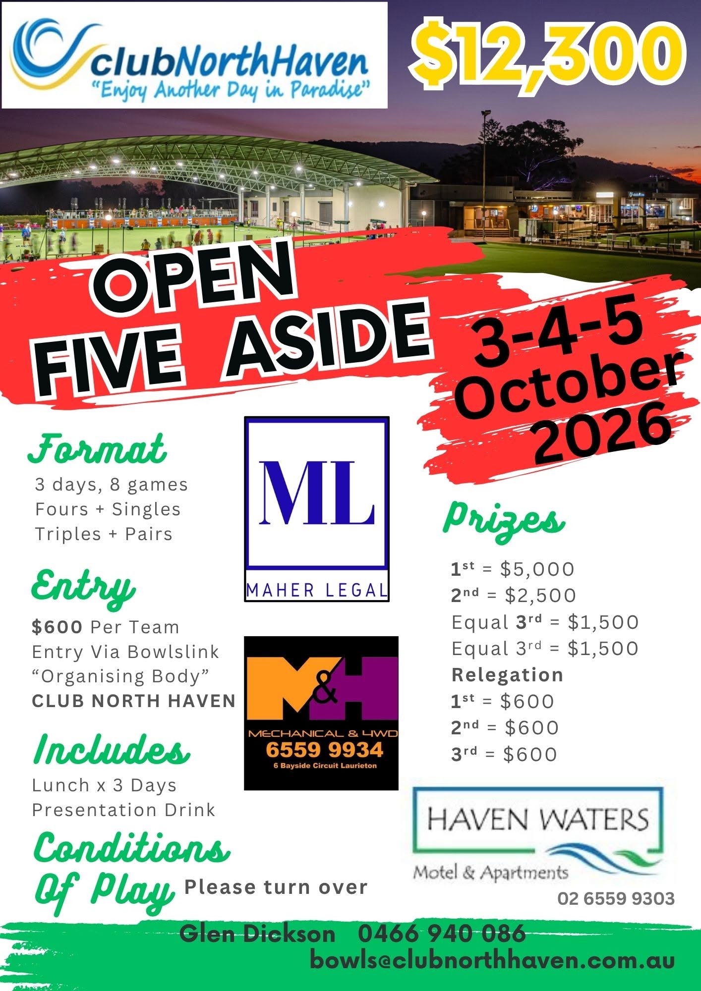 Open Five A Side flyer