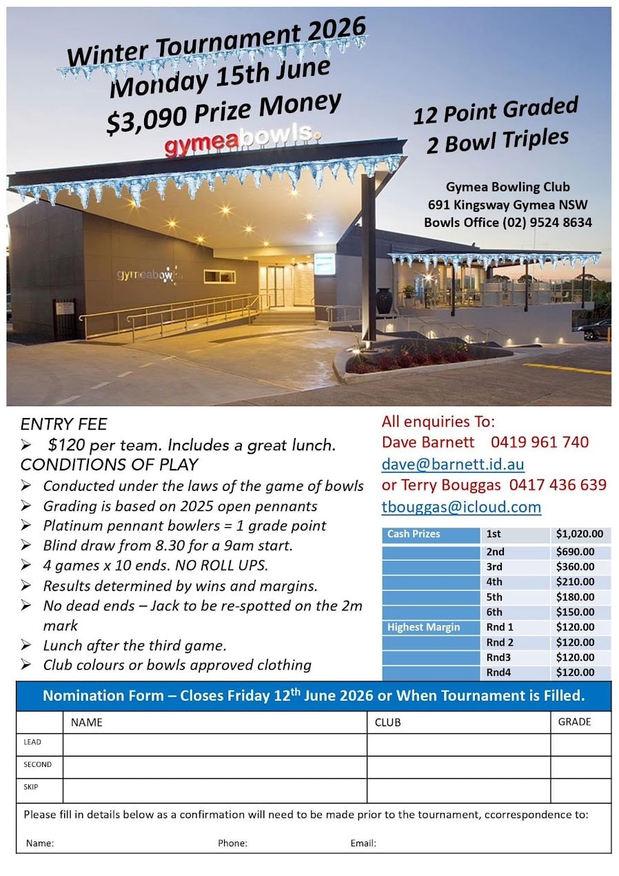 Winter Tournament 2026 flyer