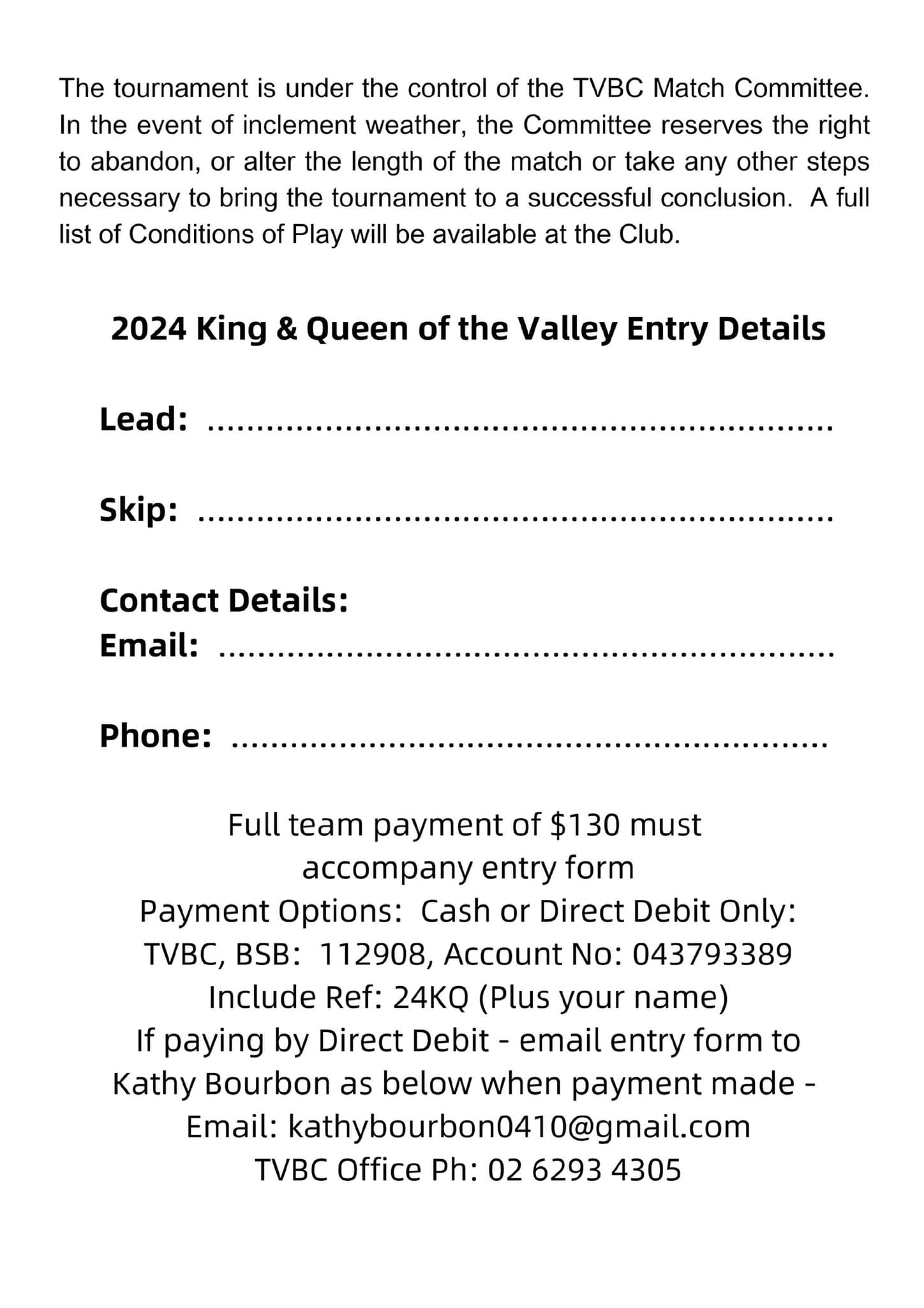 King and Queen of the Valley