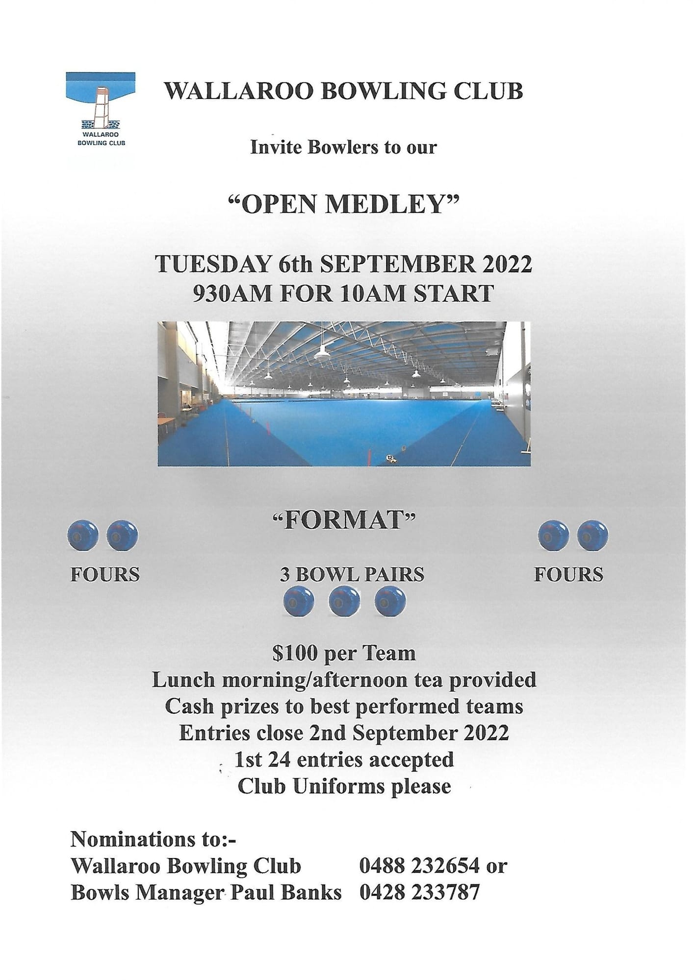 Open Medley flyer