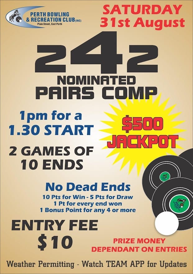 242 Nominated Pairs flyer
