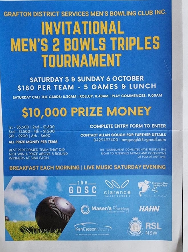 2 Bowl Invitational Triples flyer