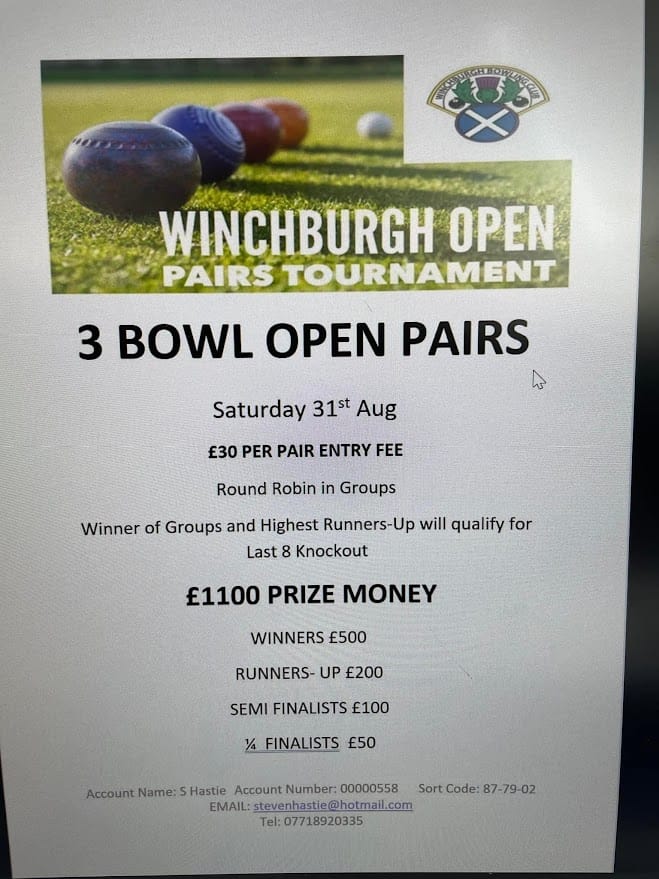 Winchburgh Open Pairs