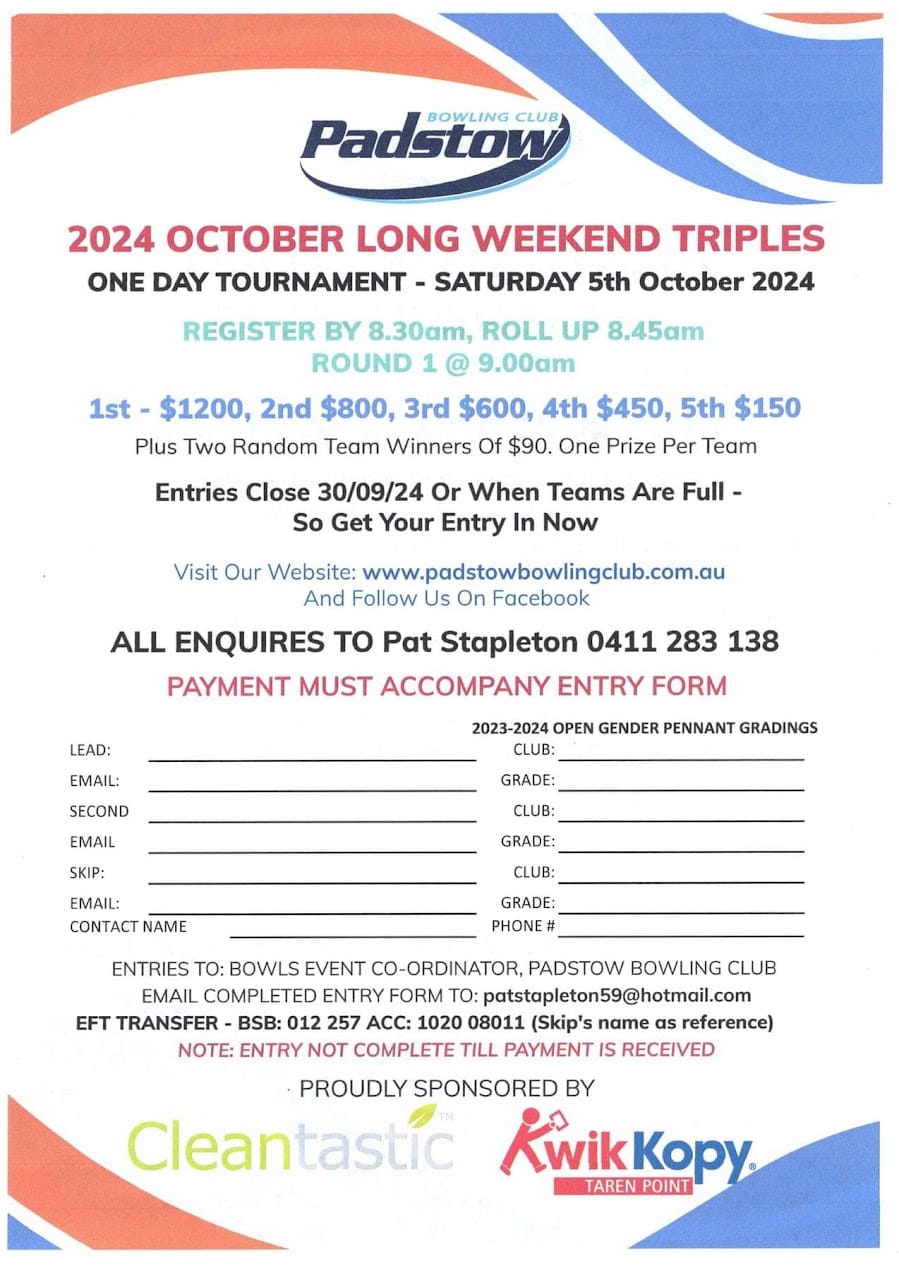 Long Weekend Triples