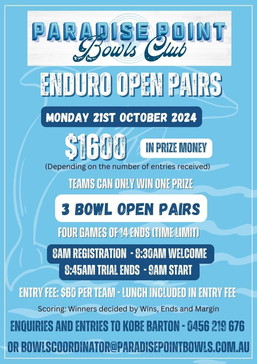 Enduro Open Pairs flyer