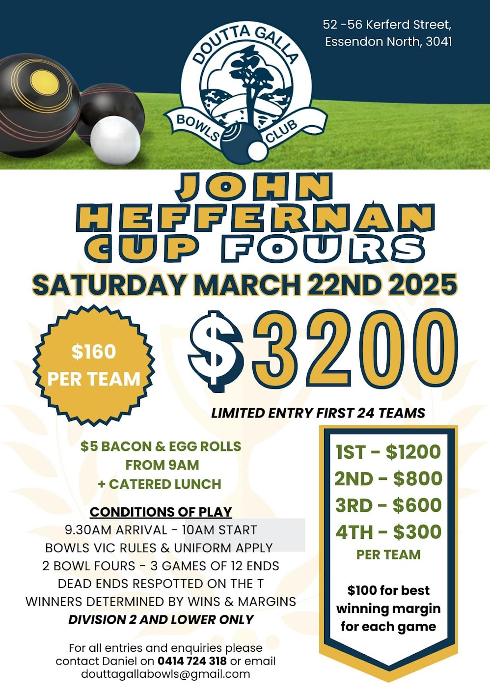 John Heffernan Cup Fours