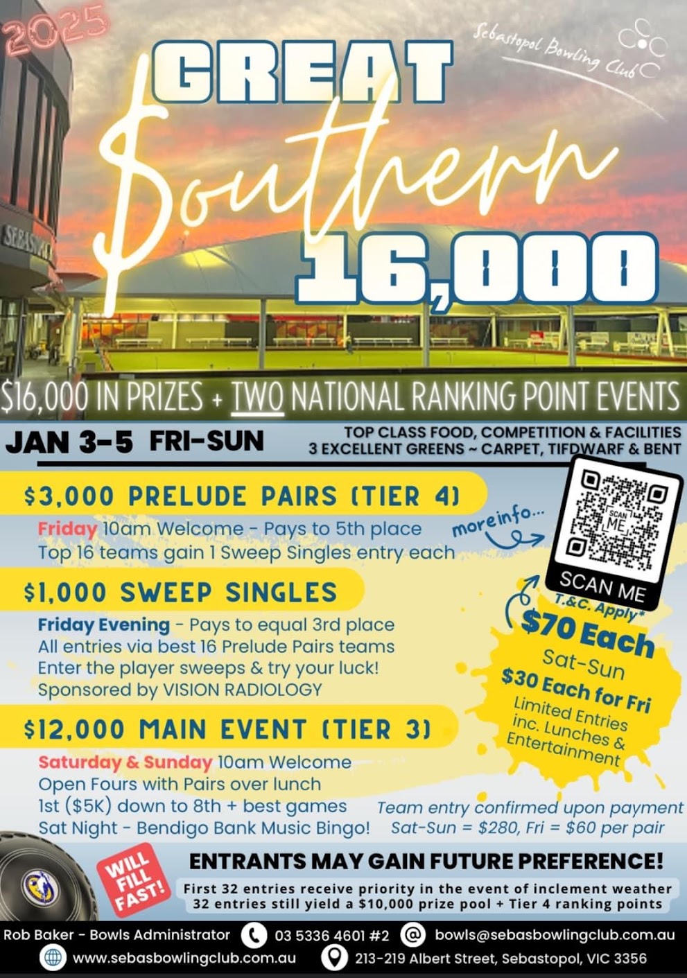 $12000 Main Event flyer