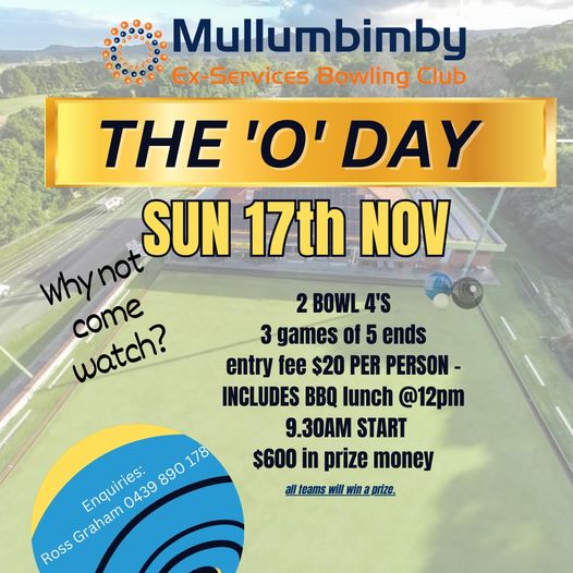 The O Day flyer