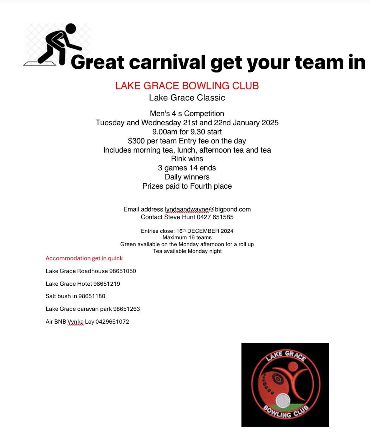 Lake Grace Classic flyer